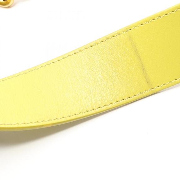 CHRISTIAN DIOR Yellow Leather Shoulder Bag - Picture 10 of 10